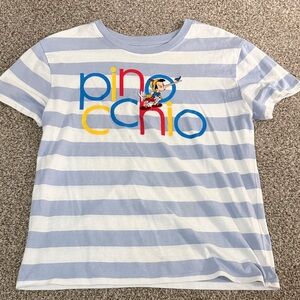 Pinocchio Striped Shirt - Blue and White